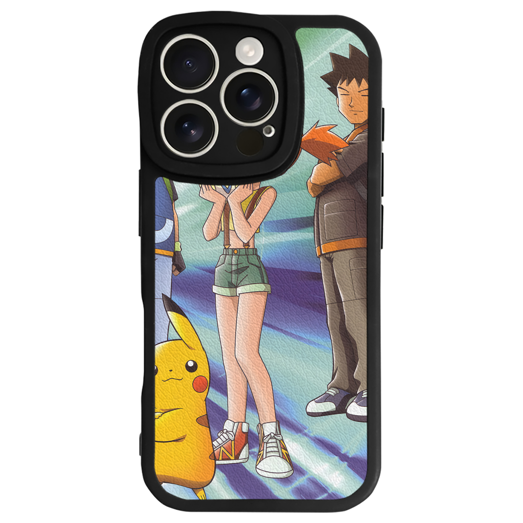 （画像用） ポケットモンスター Pokémon 【iPhone 16シリーズ対応】シリコンスマホケース（レザー調） 材質：シリコン